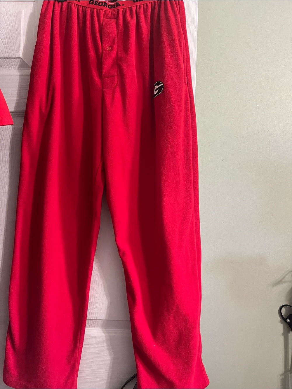 Georgia Red Athletic Sweatpants - Team Logo Joggers